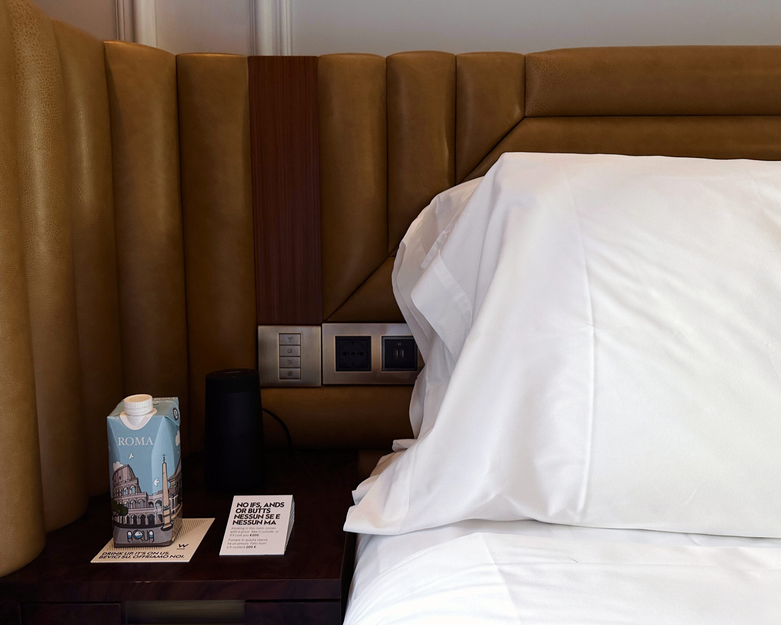 W Rome hotel room review - fourth floor accommodation with city views