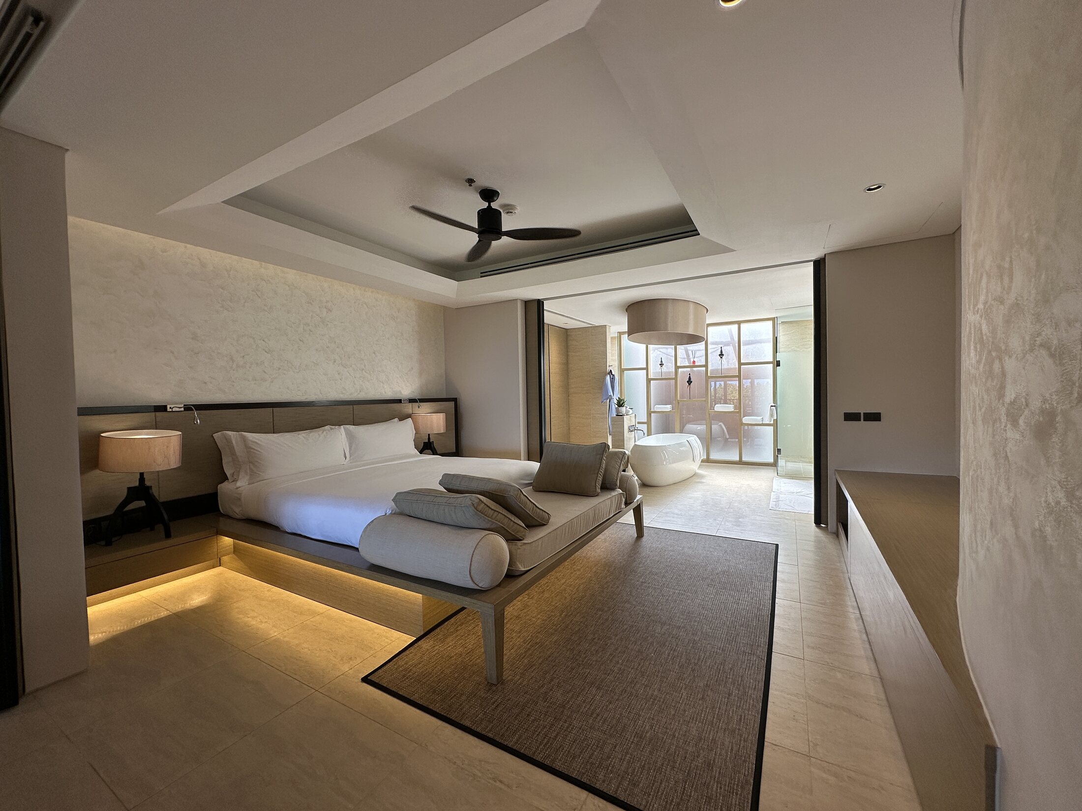 Essential Suite bedroom at The Ritz-Carlton Koh Samui