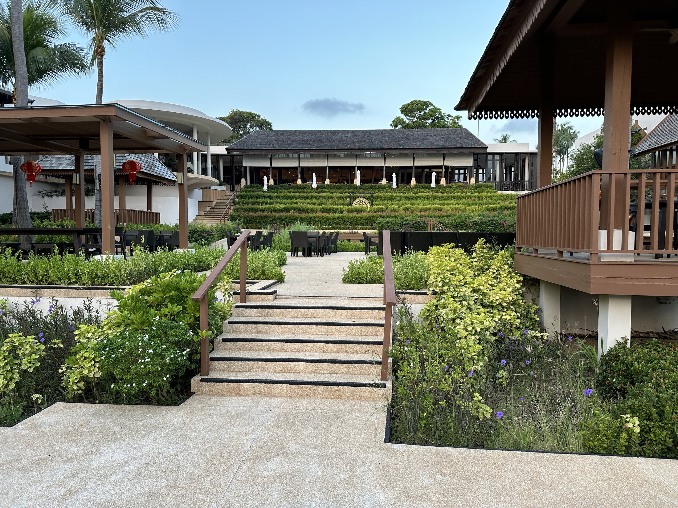 Landscaped resort grounds at The Ritz-Carlton Koh Samui
