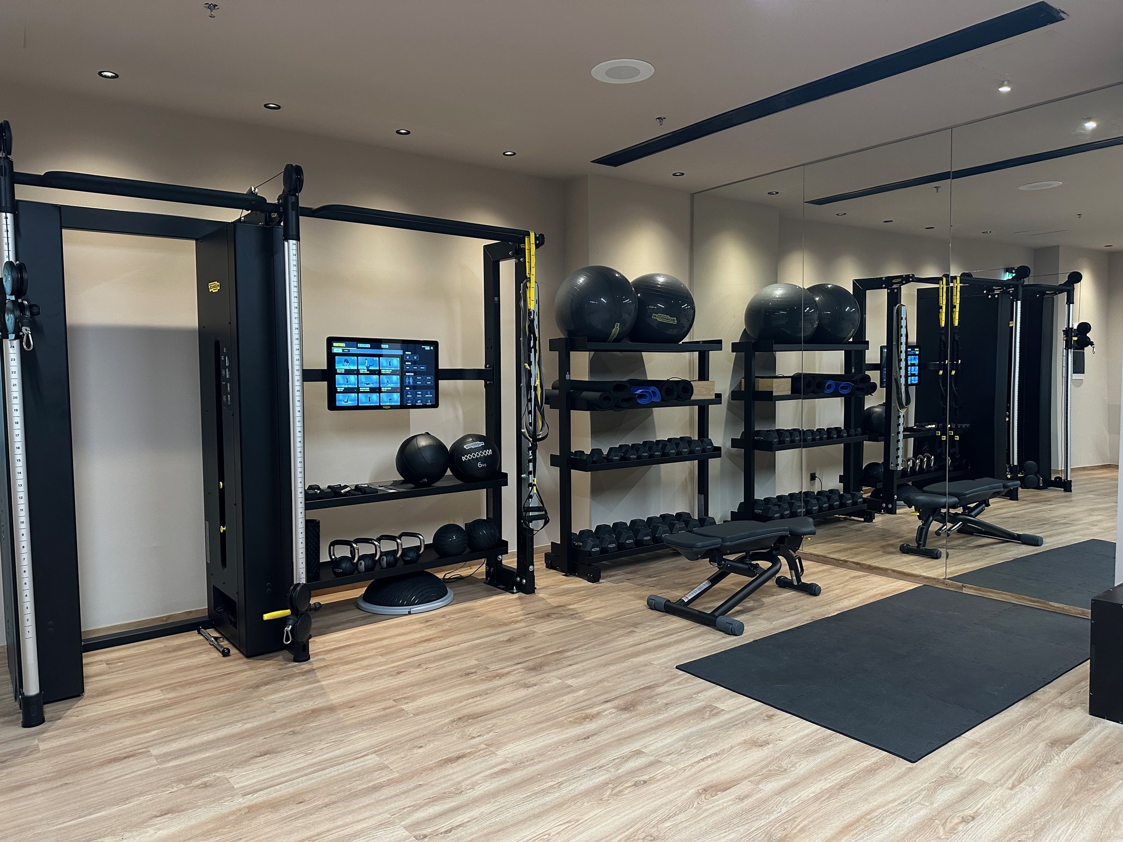 Strength training area in the Zelia Halkidiki gym