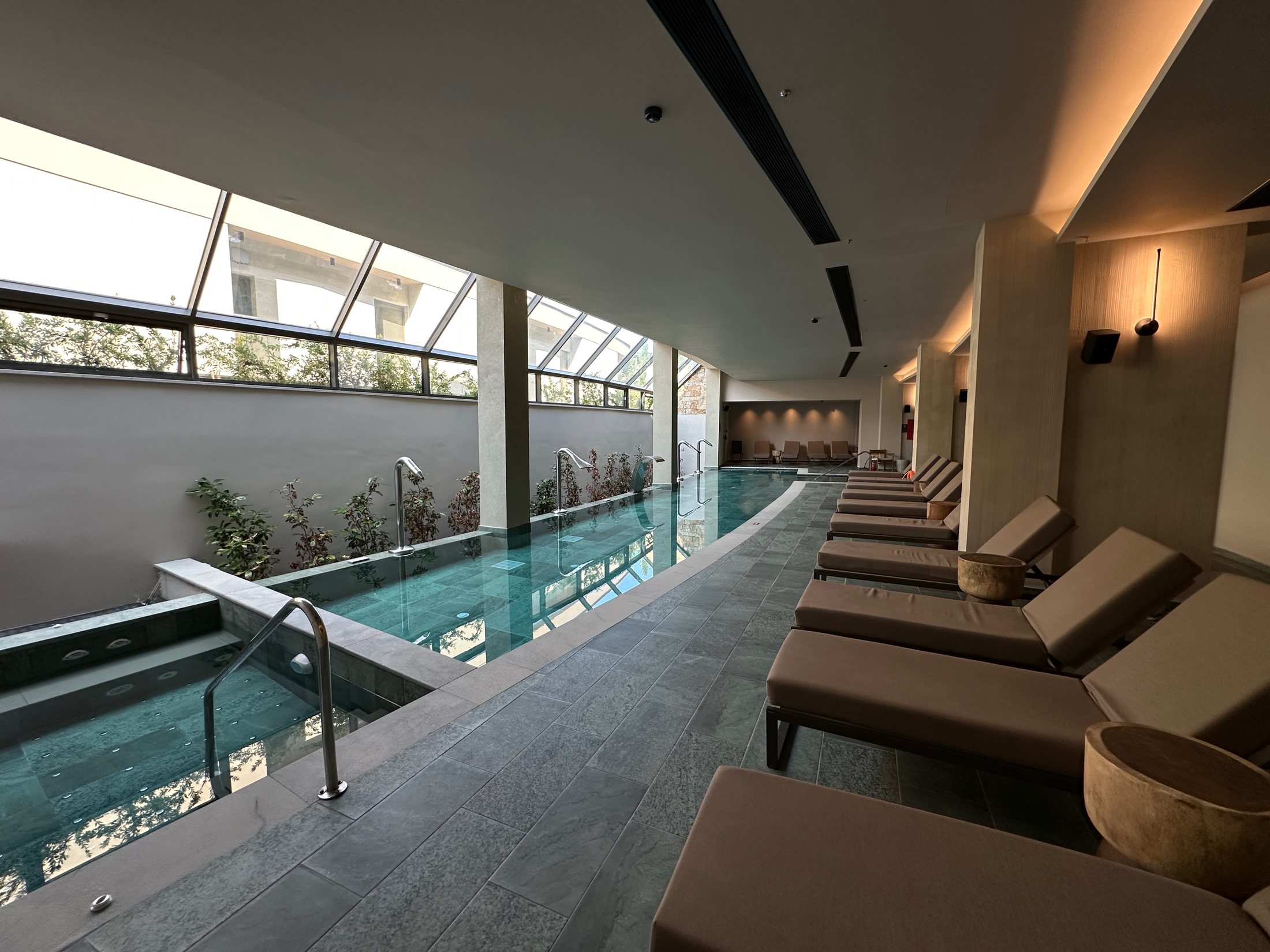 Spa pool reflection at Zelia Halkidiki